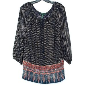 Ralph Lauren Womens Top Tunic 1X C2